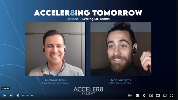 Acceler8ing Tomorrow Podcast Ep 1: Michael Hicks on Scaling ML Teams