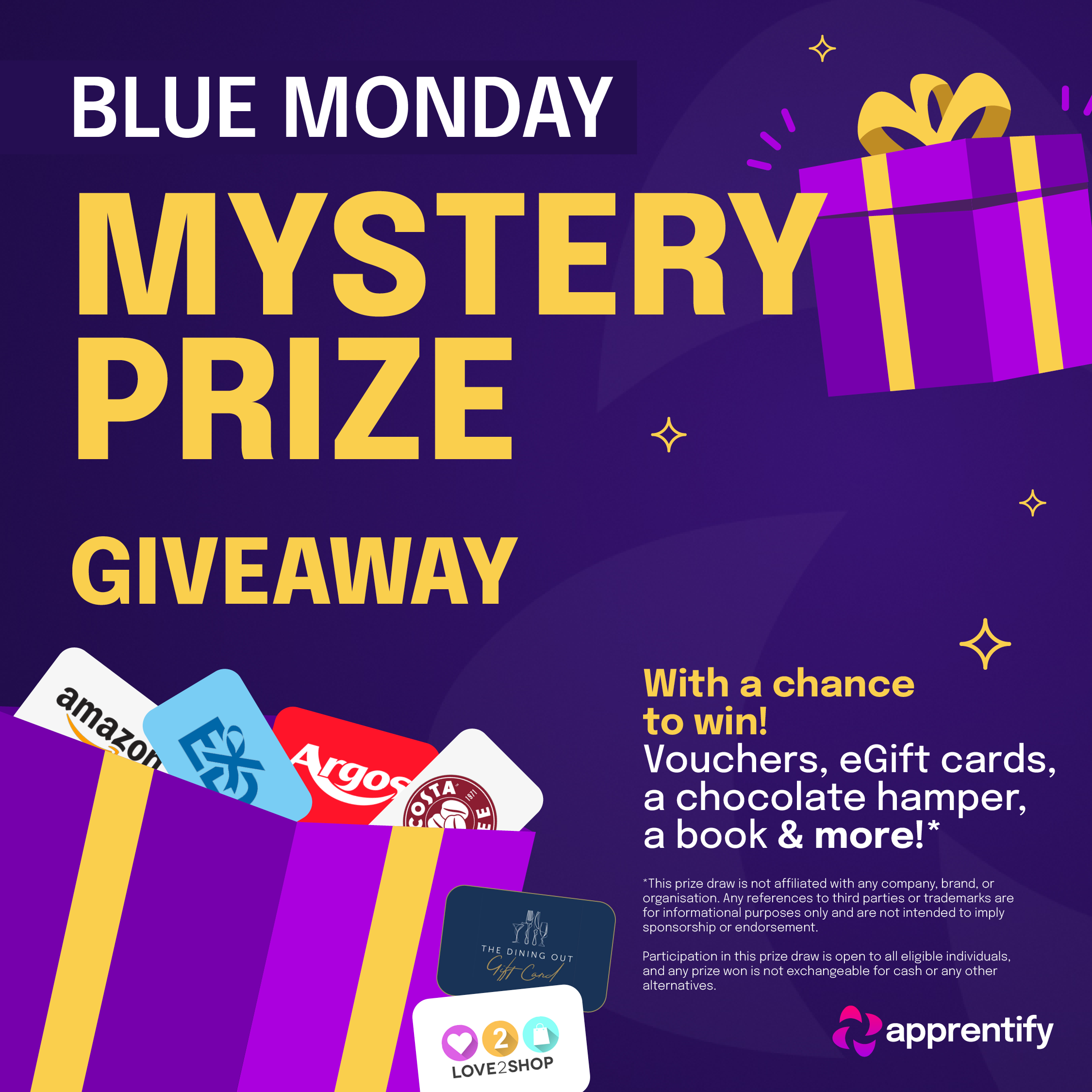 Brightening up Blue Monday: Apprentify's Mystery Prize Giveaway