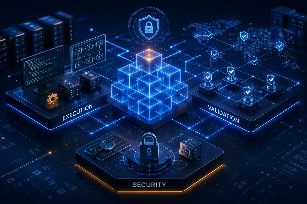 Blockchain engineering demand is consolidating around execution, validation, and security infrastructure