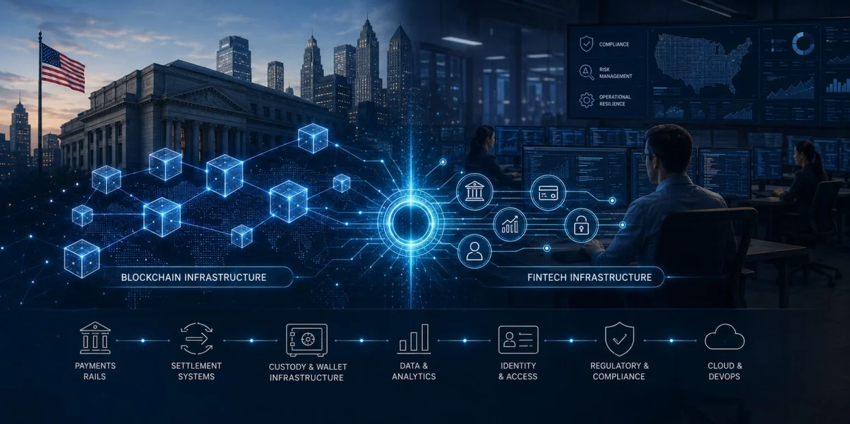 Institutional blockchain hiring is converging with fintech infrastructure recruitment in the US