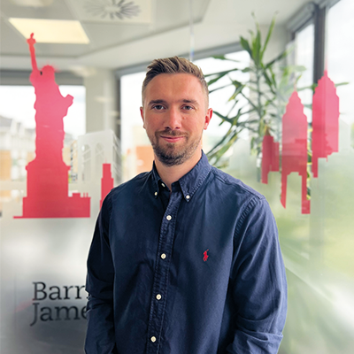 Barrington James is thrilled to Announce the Promotion of Jack Harvey to the Board as Position of Associate Director