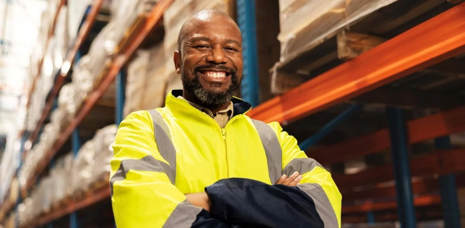 man in high vis