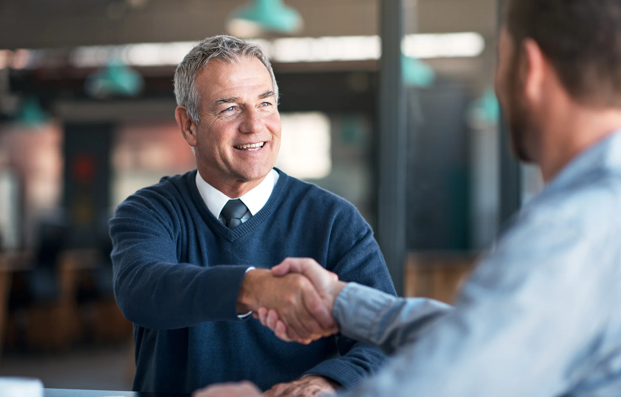business people shaking hands