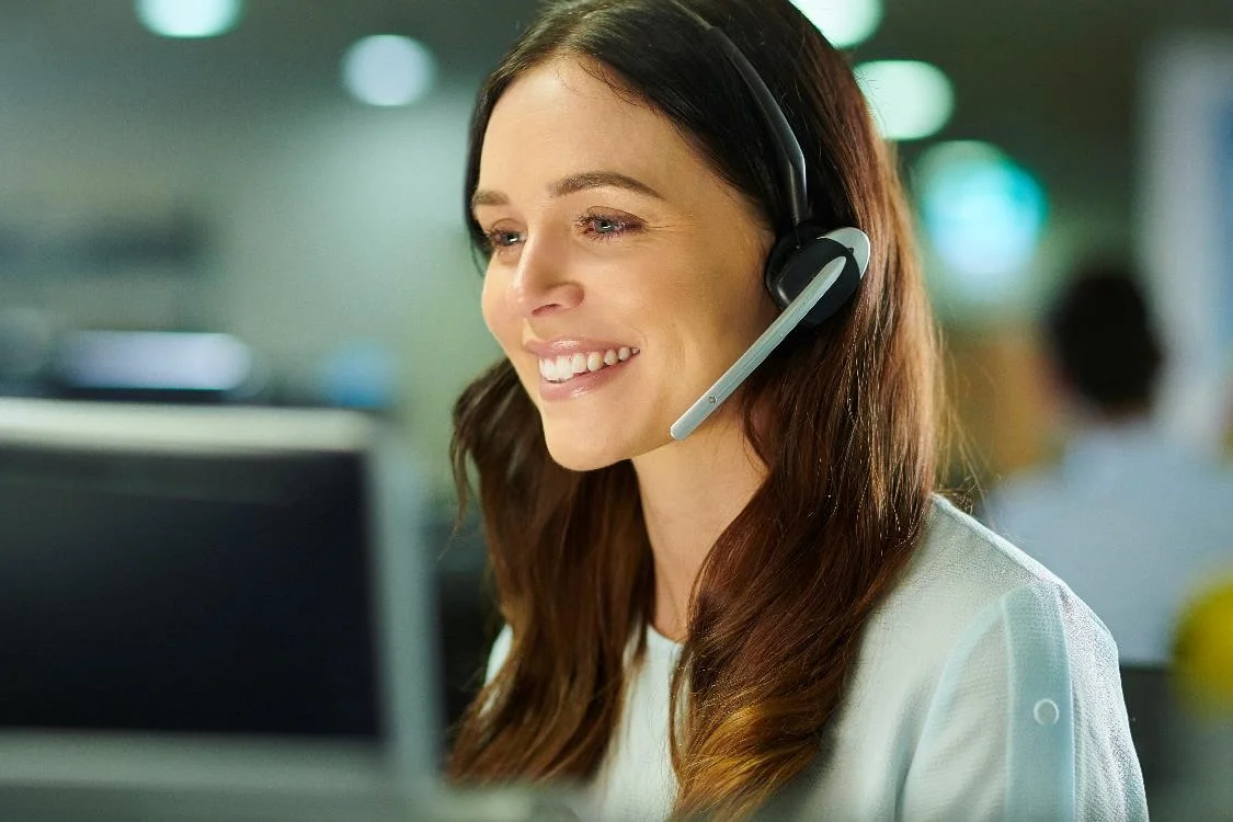 Contact Centre image people working in office