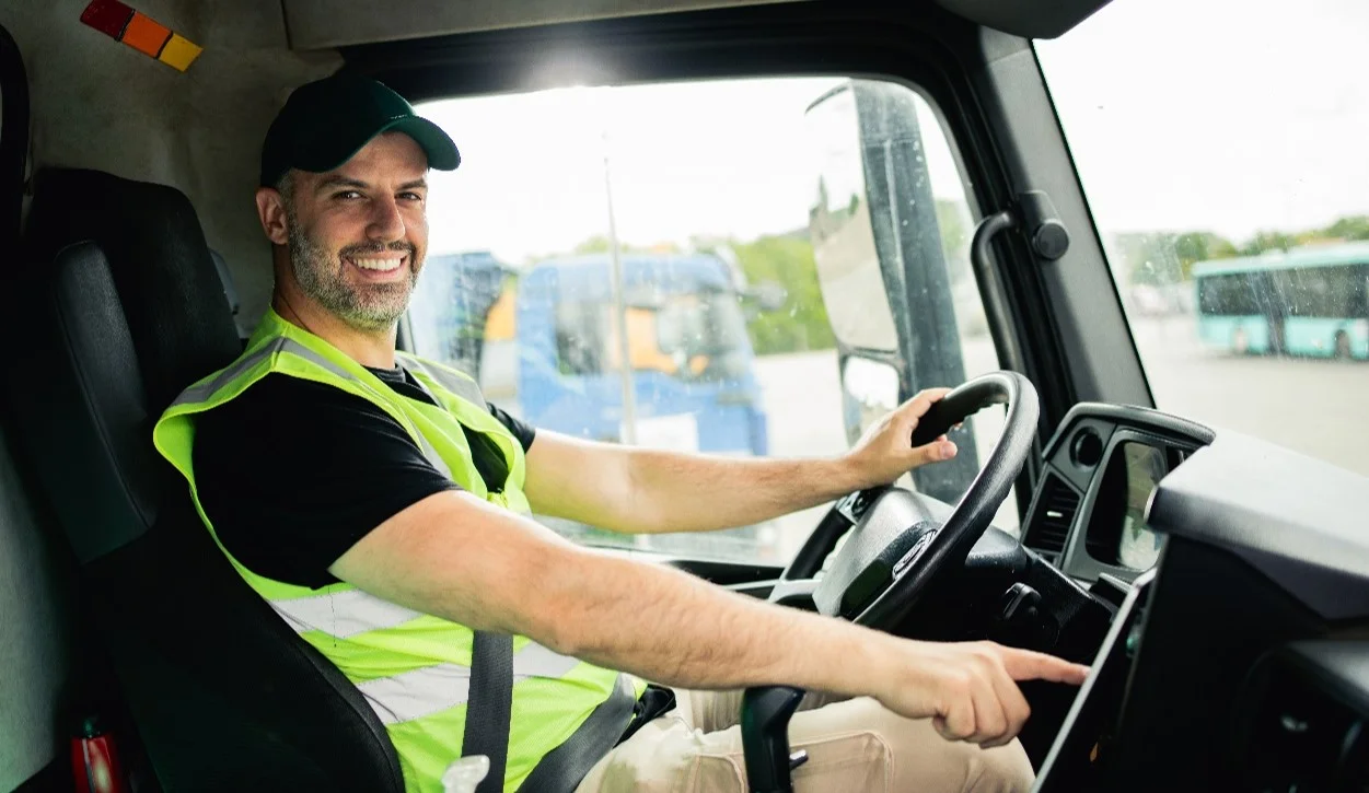 man driving