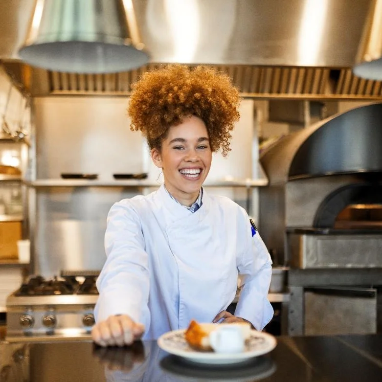 Working with Compass Group image woman catering