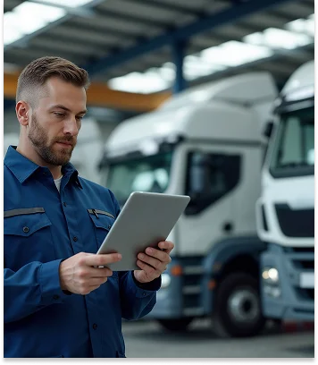 man on ipad