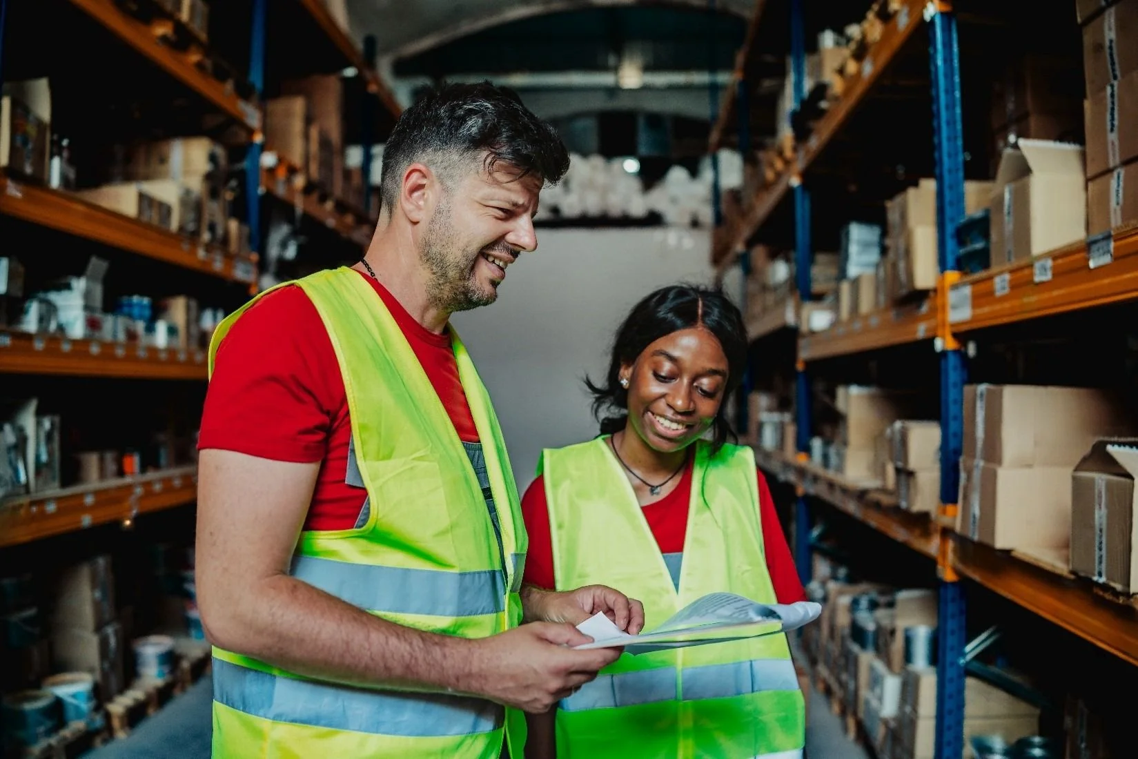 people in store room
