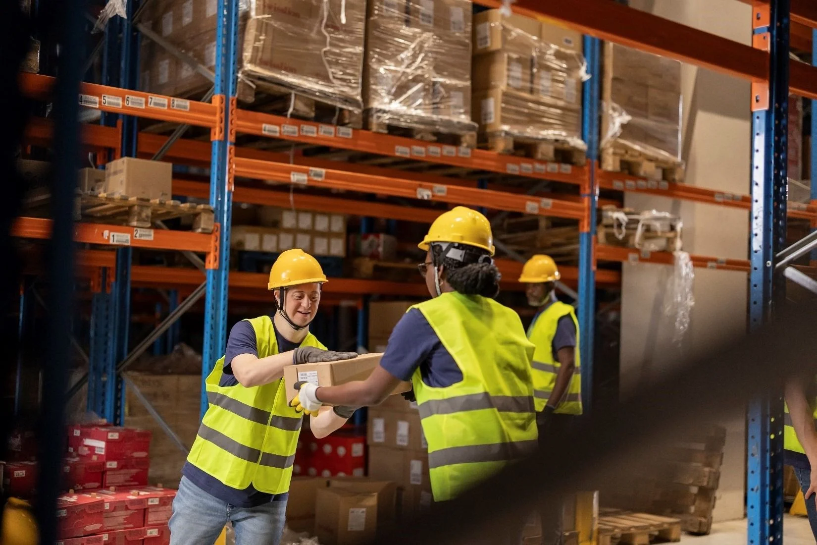 warehouse workers