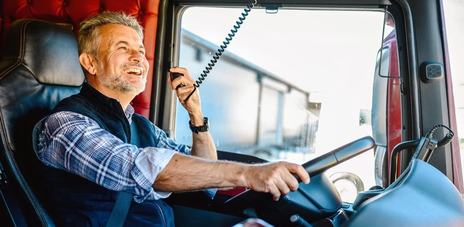 man driving