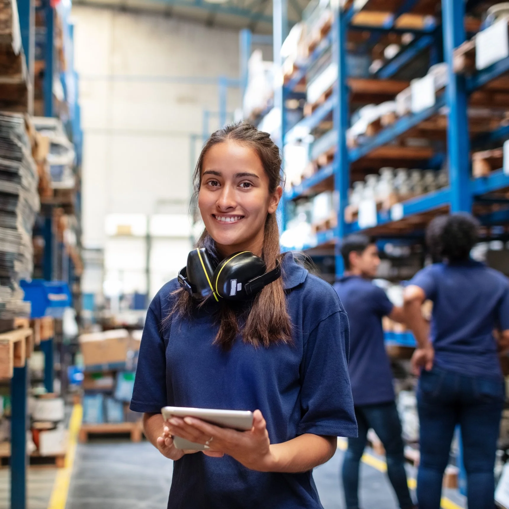 Smiling Warehouse Operative