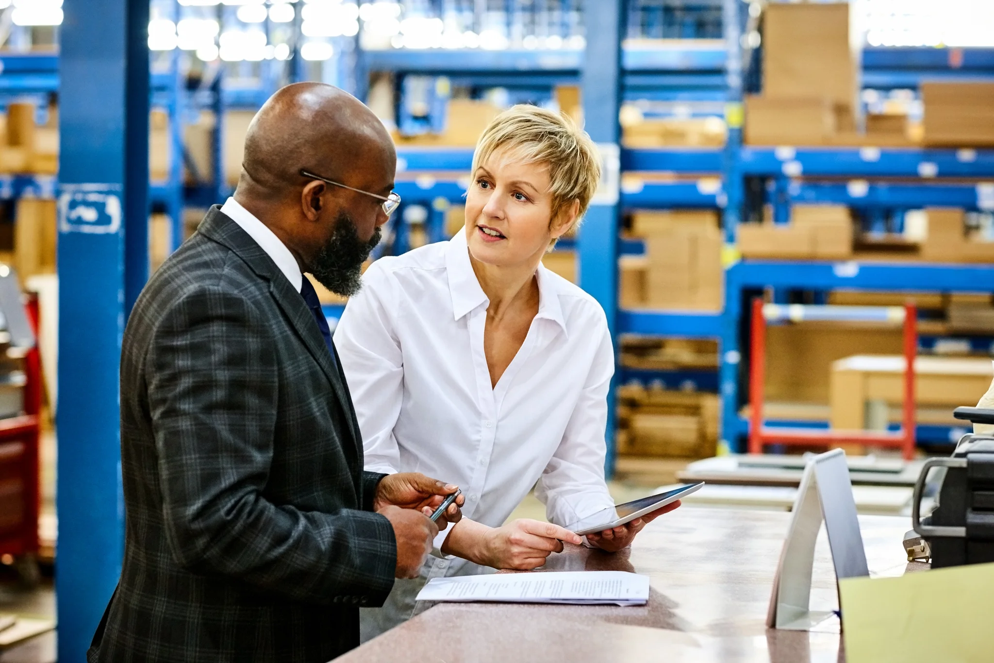 Transport Planner with colleagu