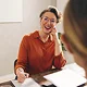 woman smiling 