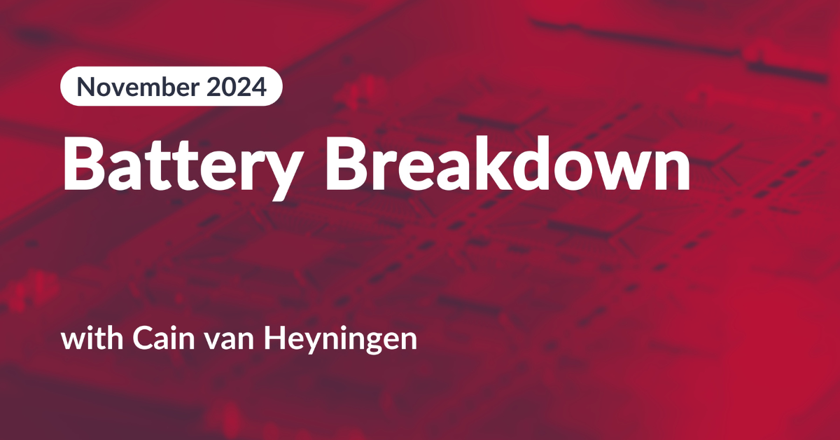 Battery Breakdown November - Cain Van Heyningen