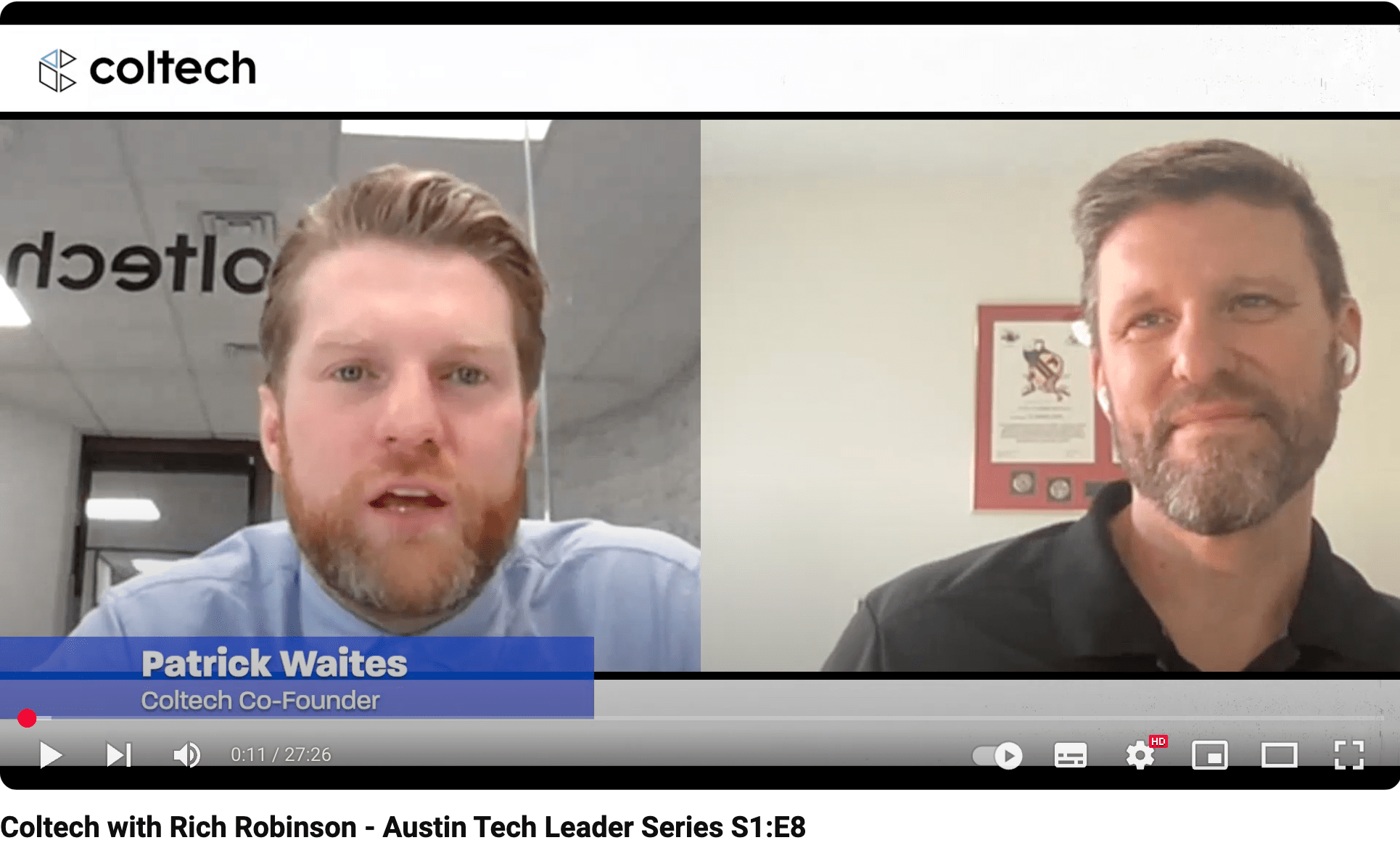 Coltech with Rich Robinson - Austin Tech Leader Series S1:E8