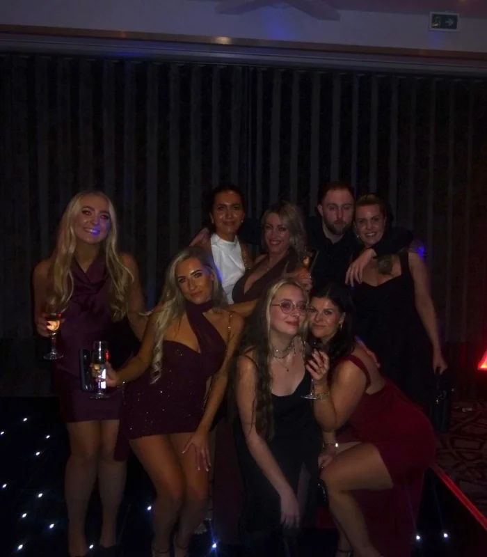 Group of recruiters at christmas party