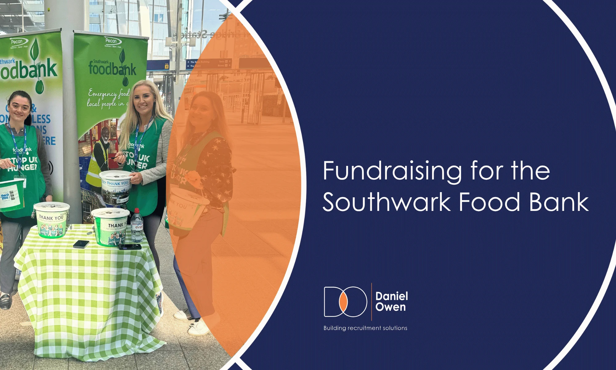 Fundraising for the Southwark Food Bank with OCO Connect & Pecan