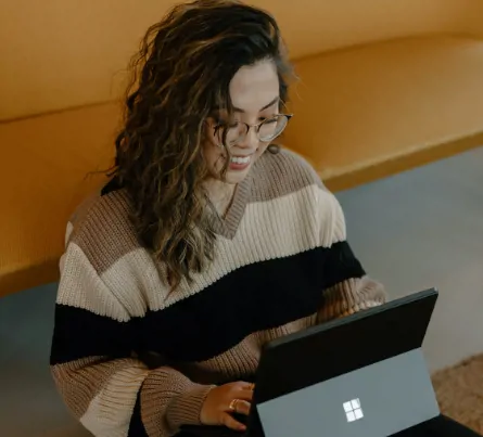 woman working