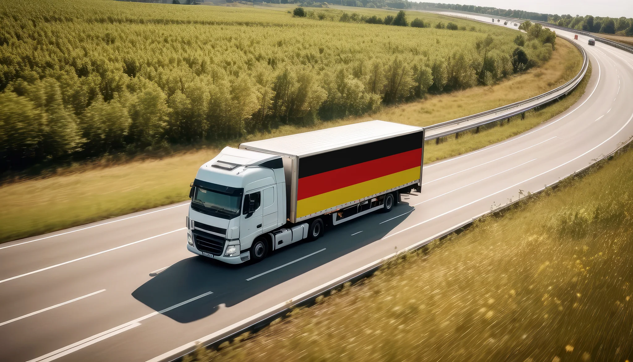 German-Flag-on-freight-truck