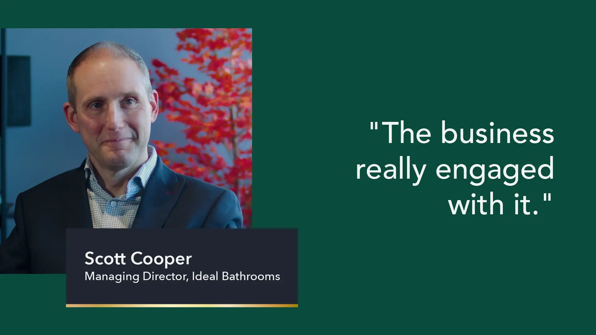 Scott Cooper, Ideal Bathrooms - AI: Executive Perspectives Part One