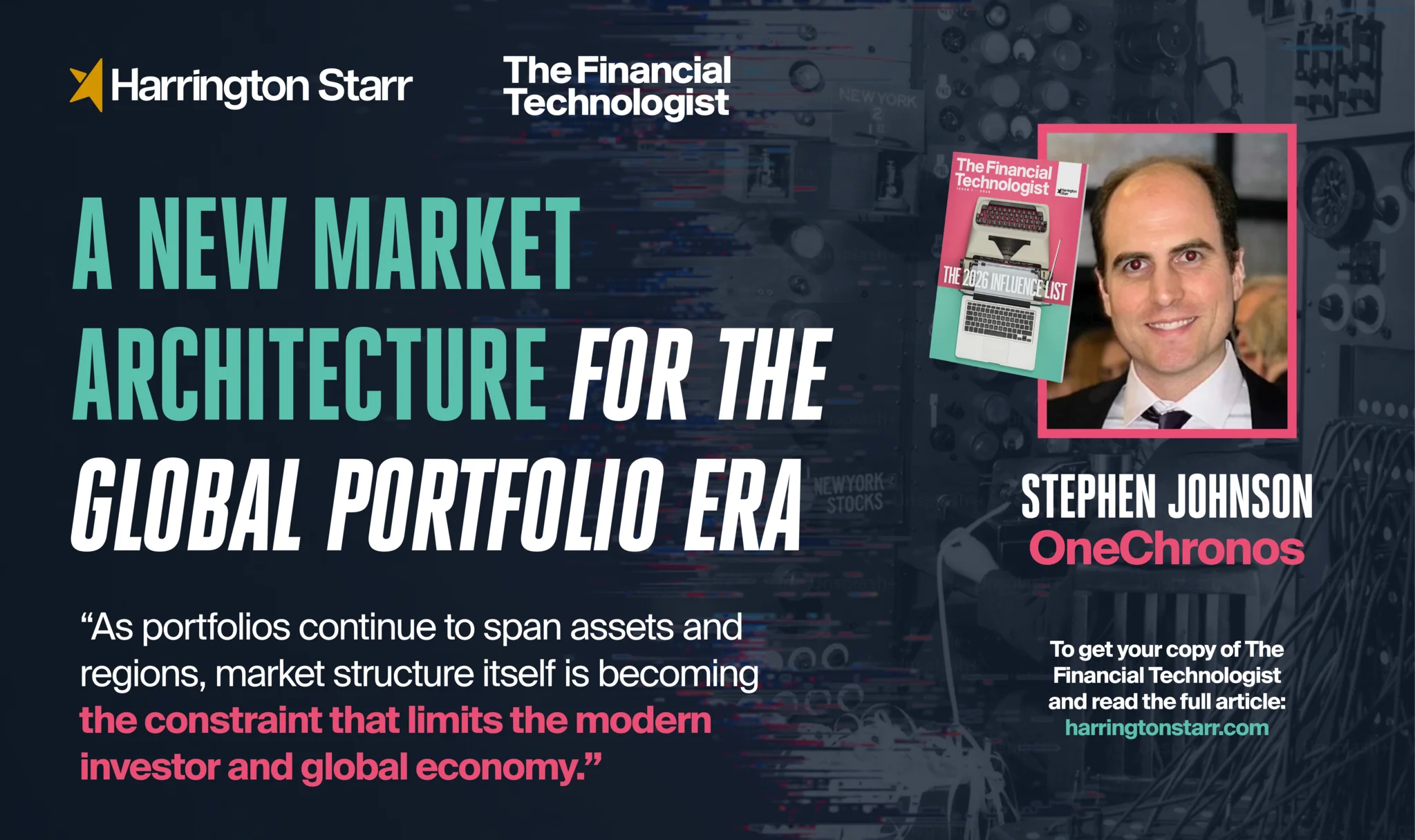 A New Market Architecture for the Global Portfolio Era