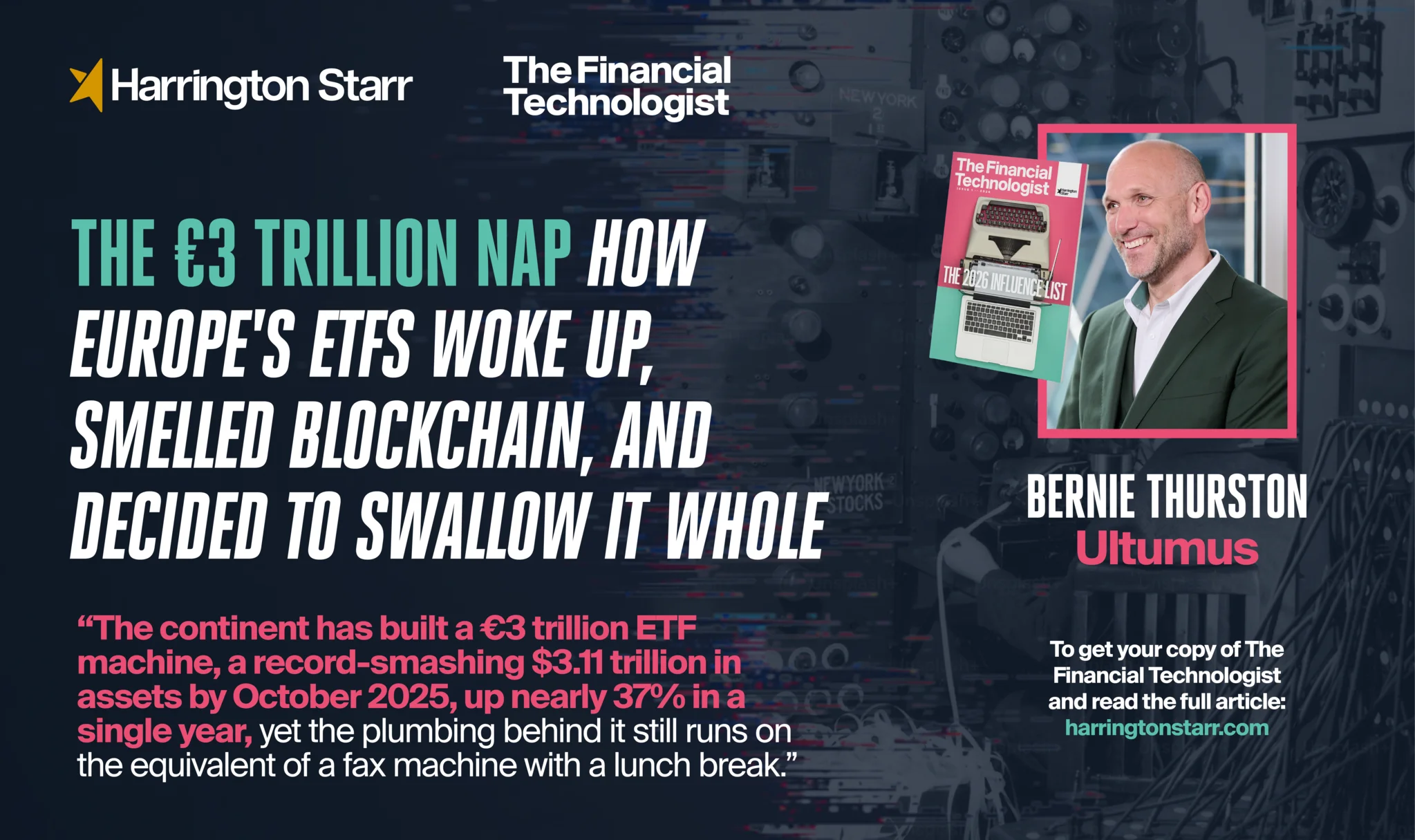 The €3 Trillion Nap: How Europe's ETFs Woke Up, Smelled Blockchain, and Decided to Swallow It Whole