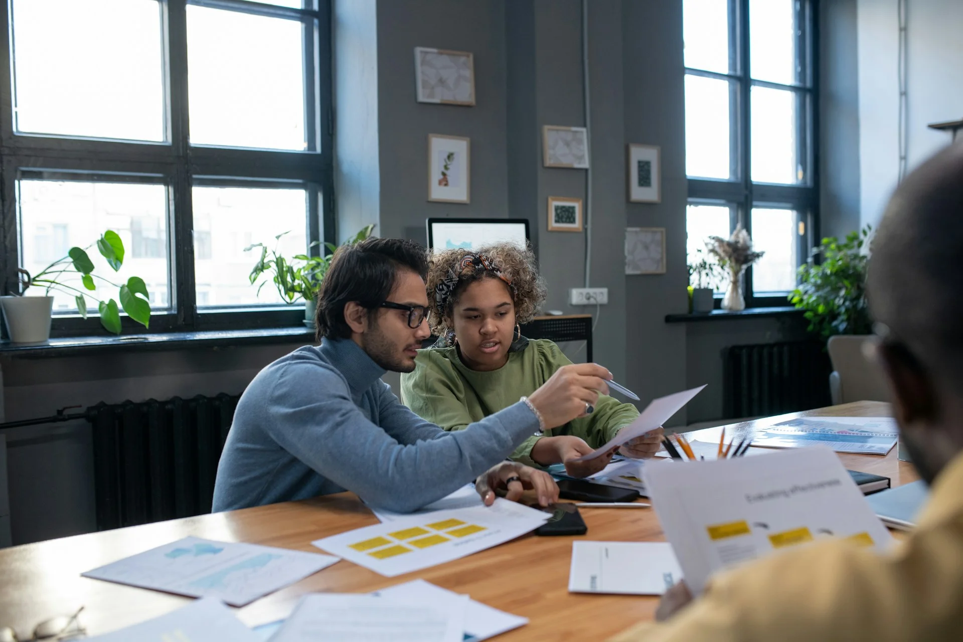 business man and woman