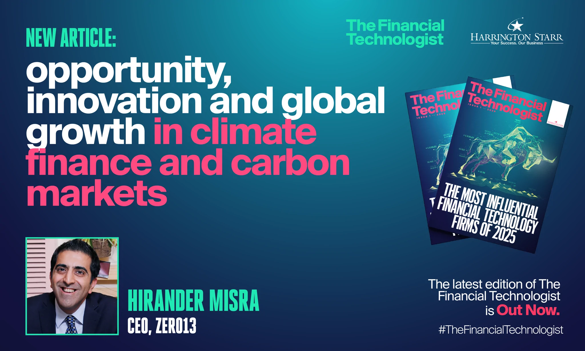 Opportunity, innovation and global growth in climate  finance and carbon markets 