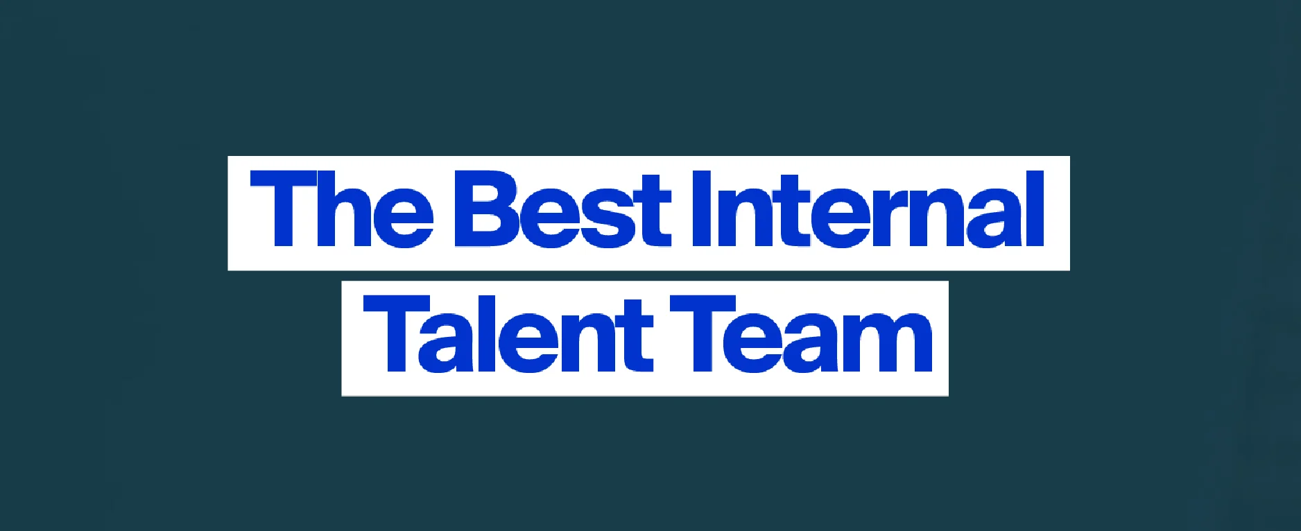 best-internal-talent-team-award