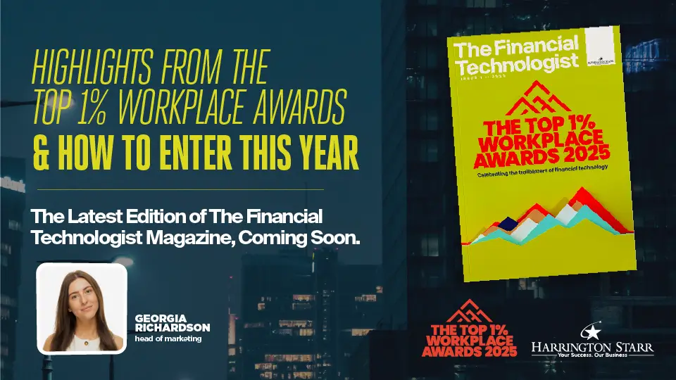Top 1% Workplace Awards 2025: Recognising the Best in FinTech, Quant & Technology Workplaces – Apply Now