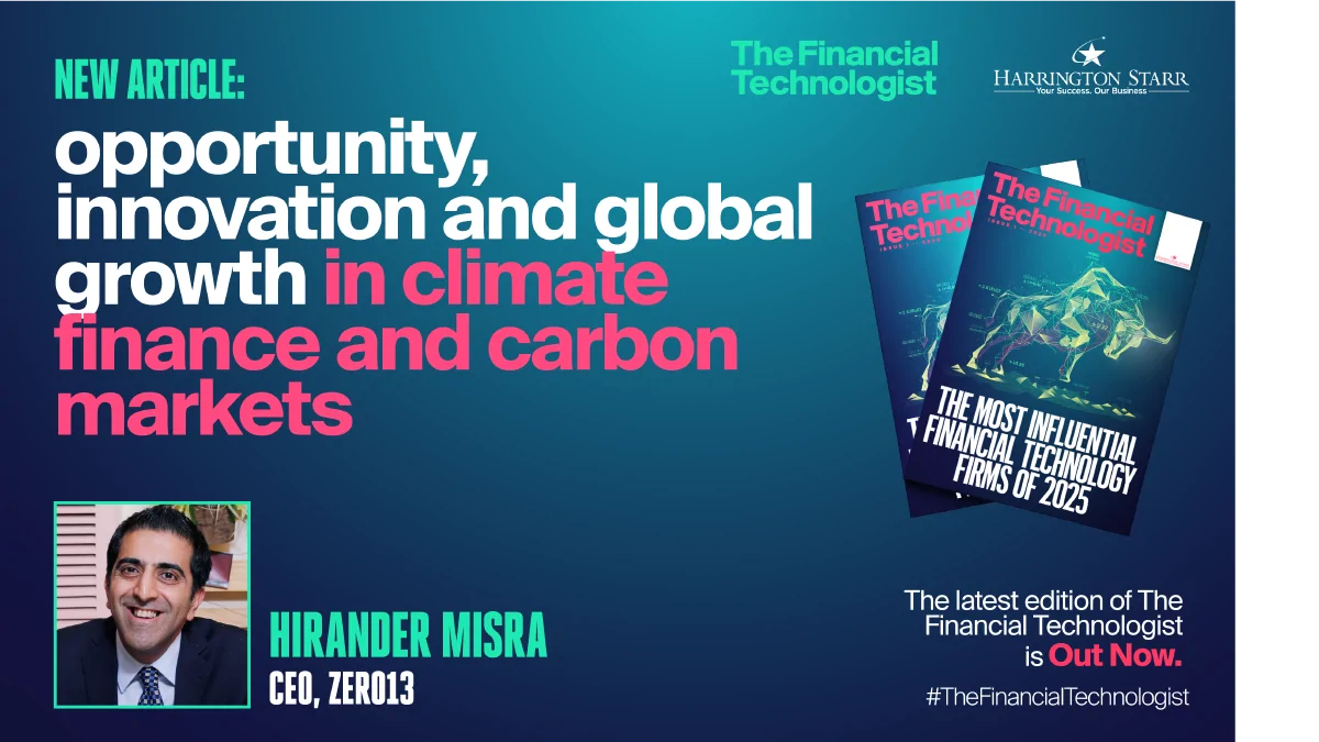 Opportunity, innovation and global growth in climate  finance and carbon markets 