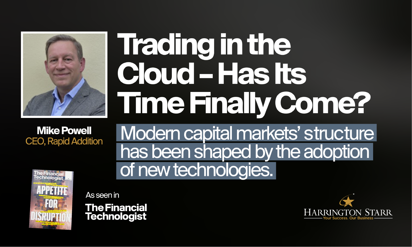 Trading in the Cloud – Has Its Time Finally Come? | The Financial Technologist