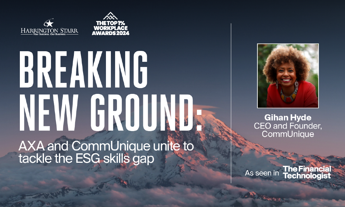 Breaking New Ground: AXA and CommUnique Unite to Tackle the ESG Skills Gap 