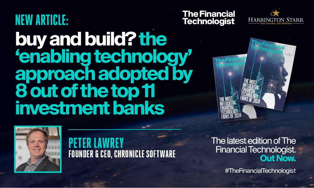 Buy And Build? The 'Enabling Technology' Approach Adopted By 8 Out Of The Top 11 Investment Banks | The Financial Technologist