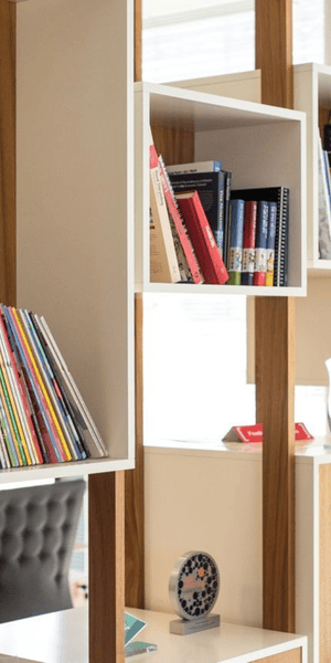 Integro Partners bookshelf