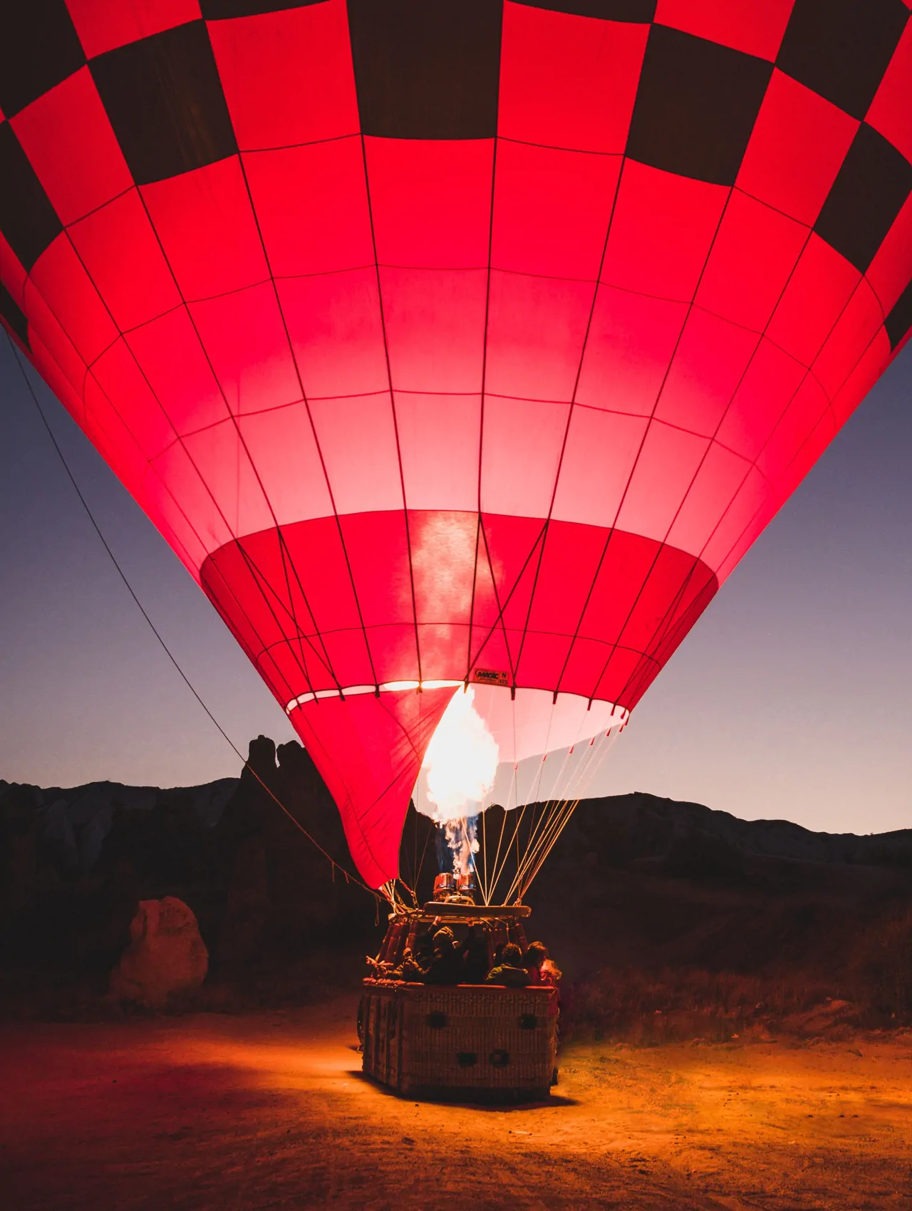 jmc legal hot air baloon red