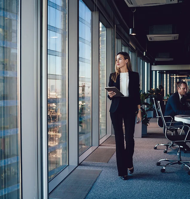 woman in modern office