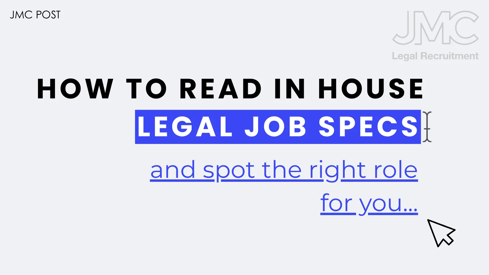 How to Read In House Legal Job Specs