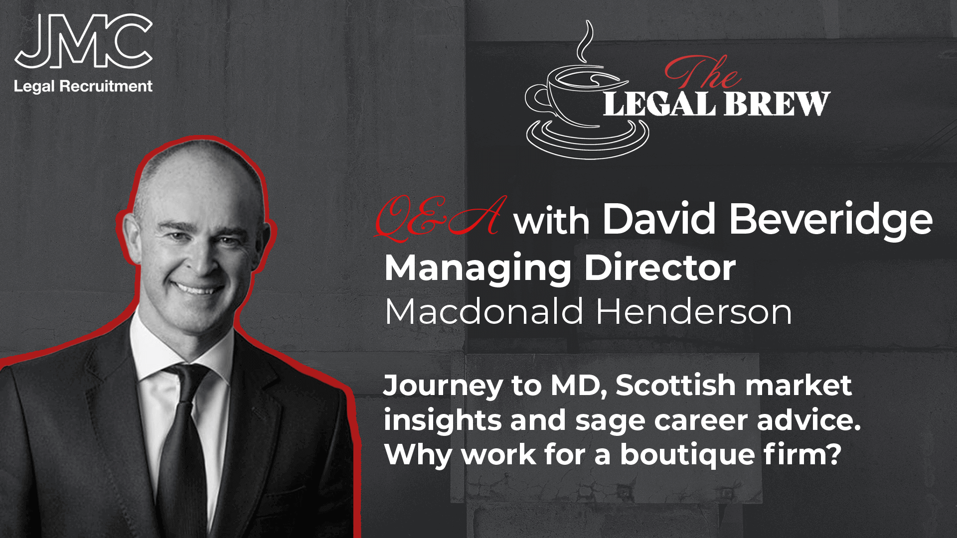 An Interview with David Beveridge – Managing Director of Macdonald Henderson