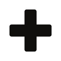 black plus sign