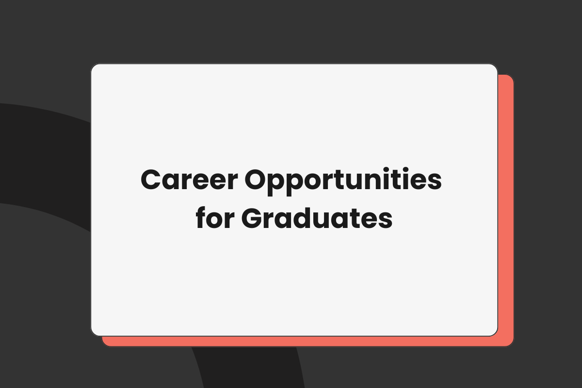 Career Opportunities for Graduates 