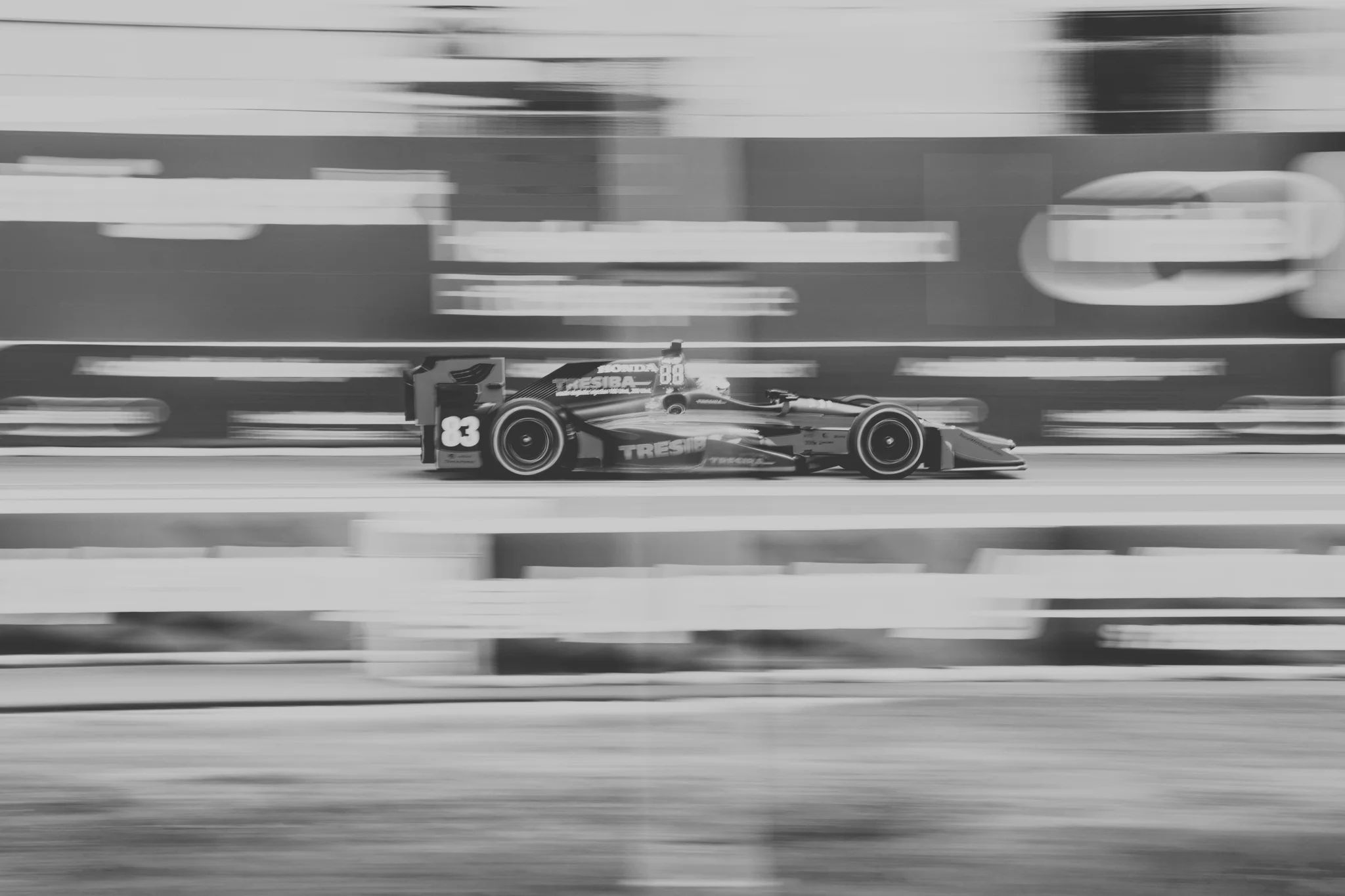 Formula 1 car racing on a circuit
