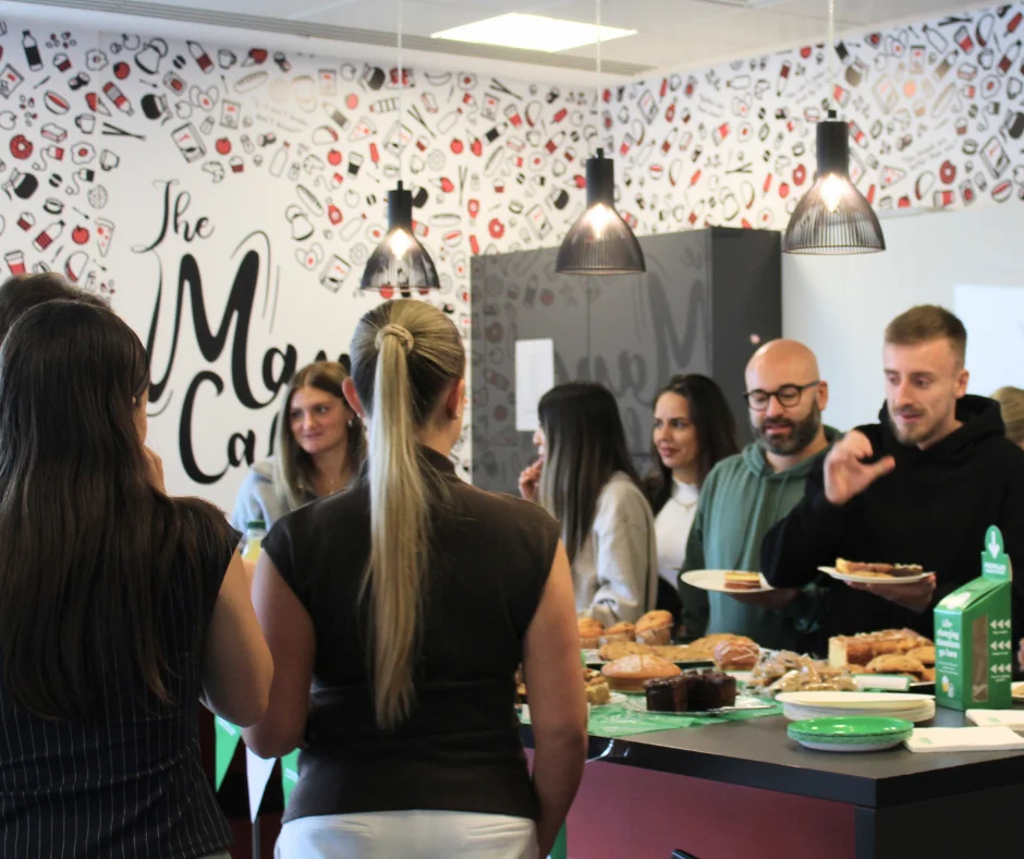 Mane staff macmillan coffee morning