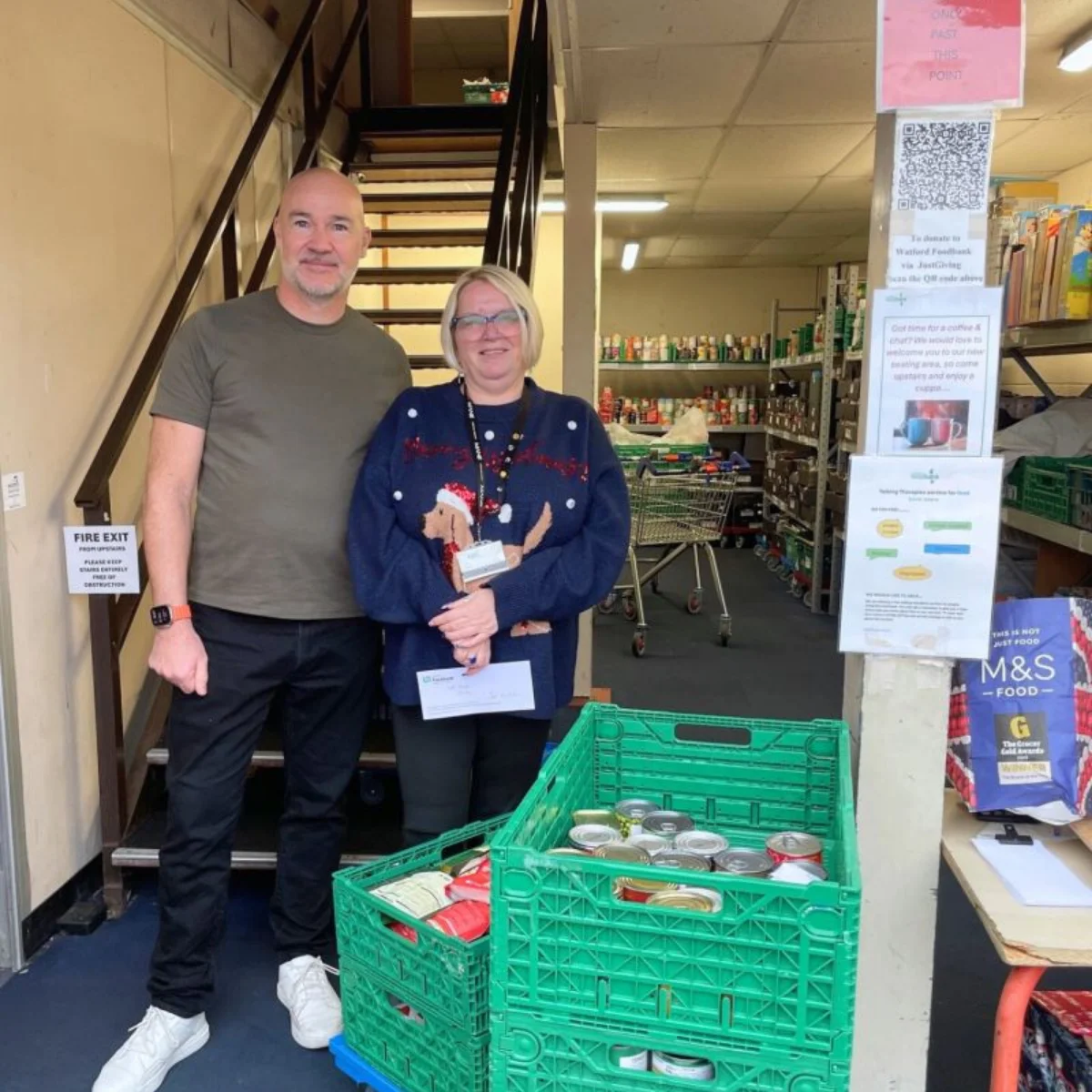 Mane food bank donations