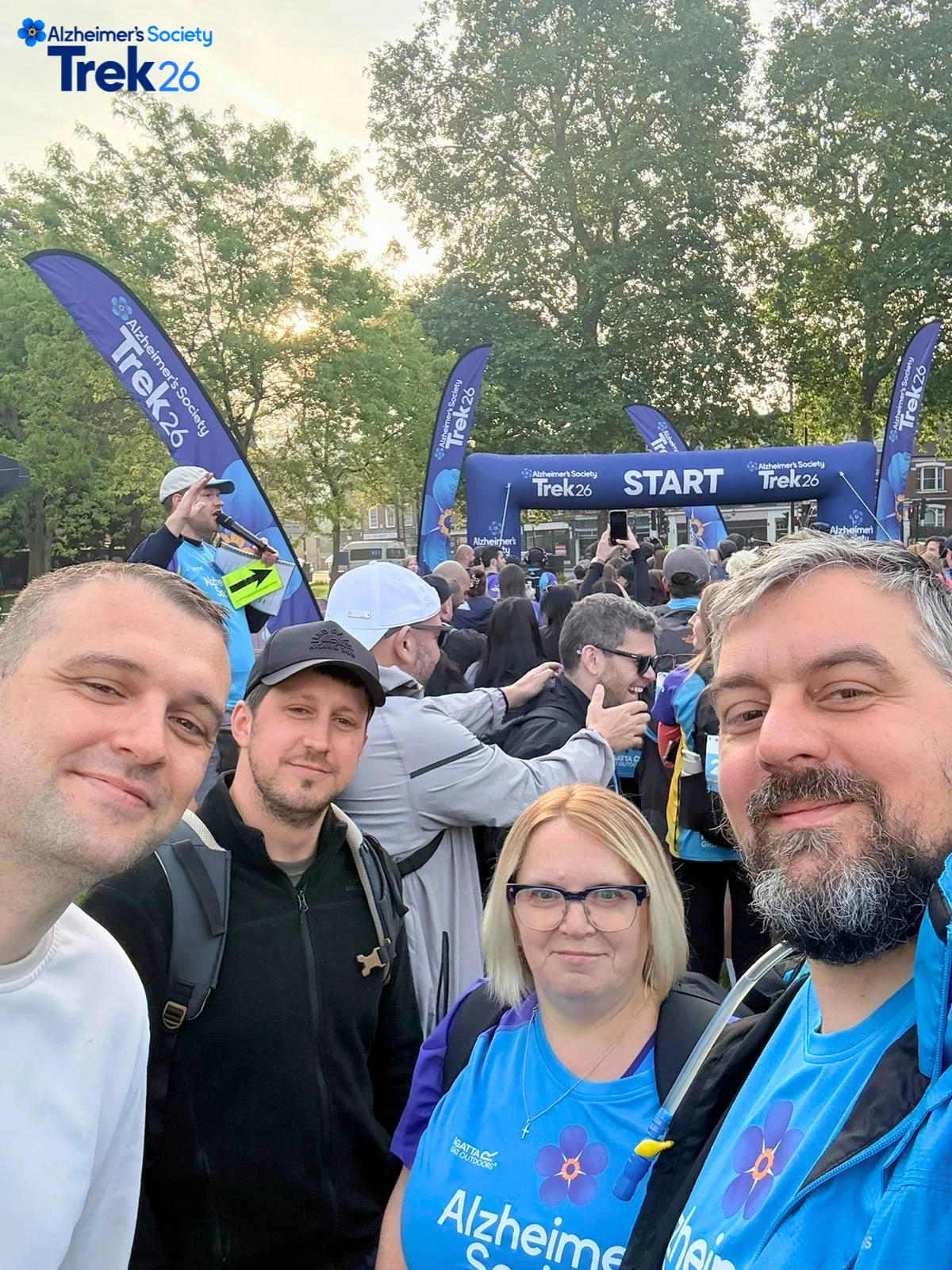 Mane Team completing Alzheimer's Society Trek26