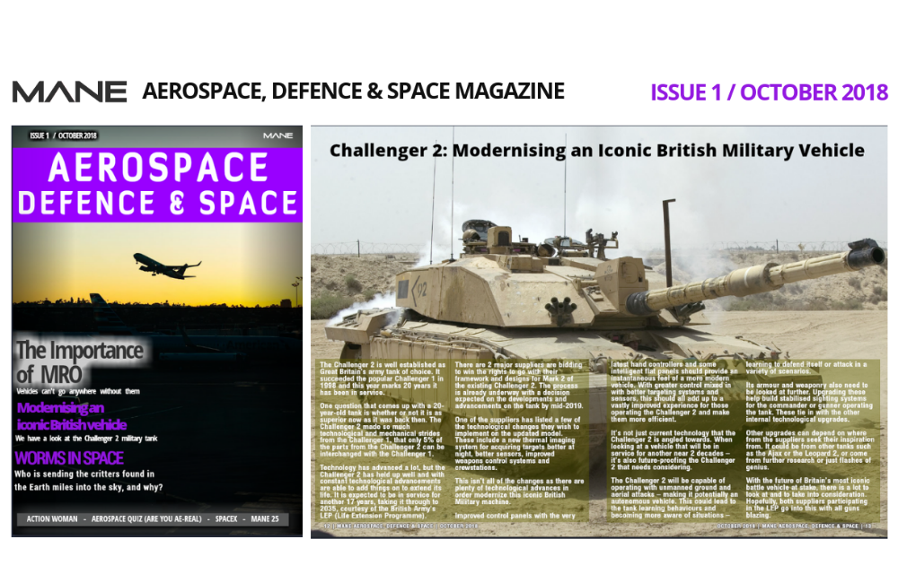 Mane Aerospace, Defence & Space Magazine Issue 1 - October 2018