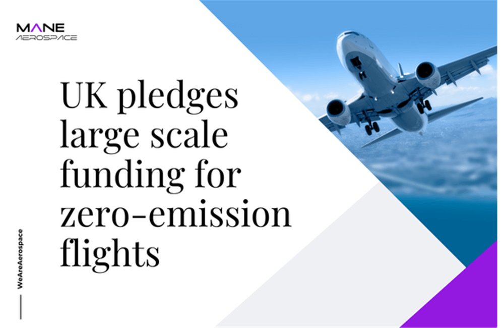UK pledges large scale funding for zero-emission flights