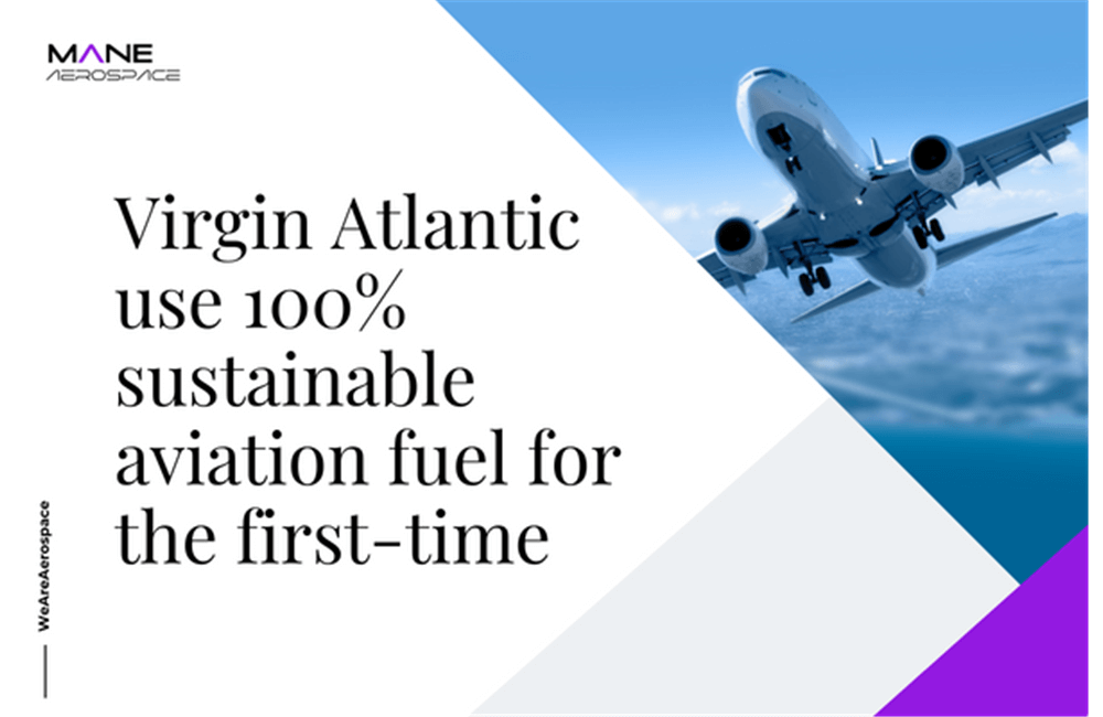 Virgin Atlantic use 100% sustainable aviation fuel for the first-time 
