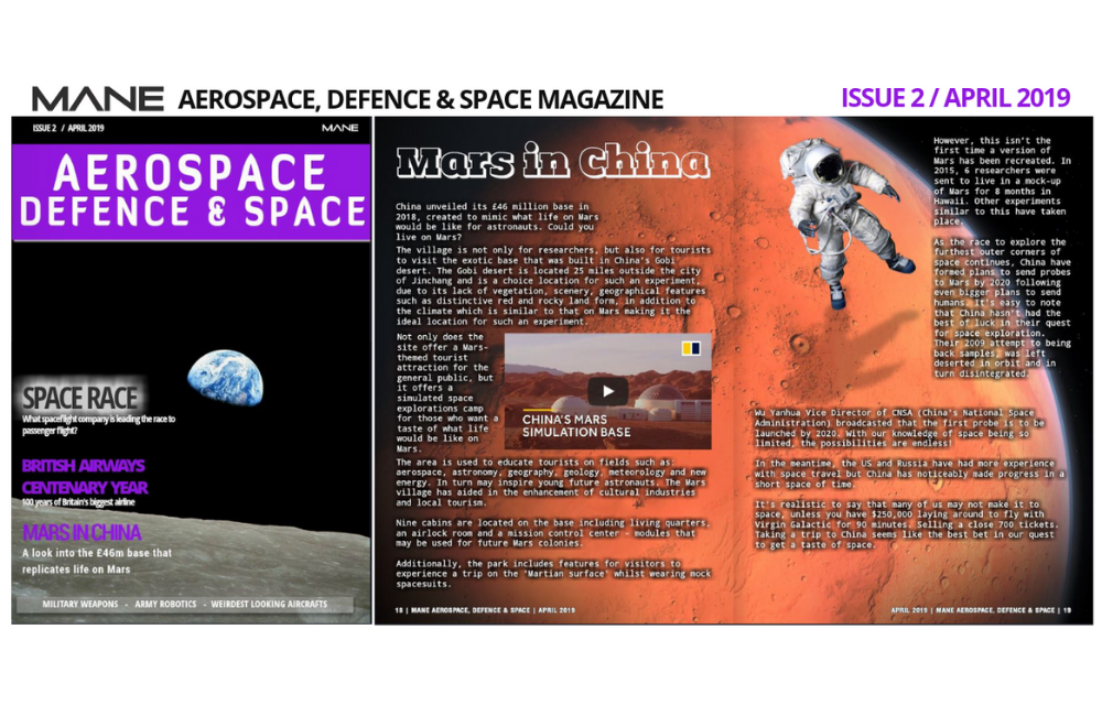 Mane Aerospace, Defence & Space Issue 2 – April 2019
