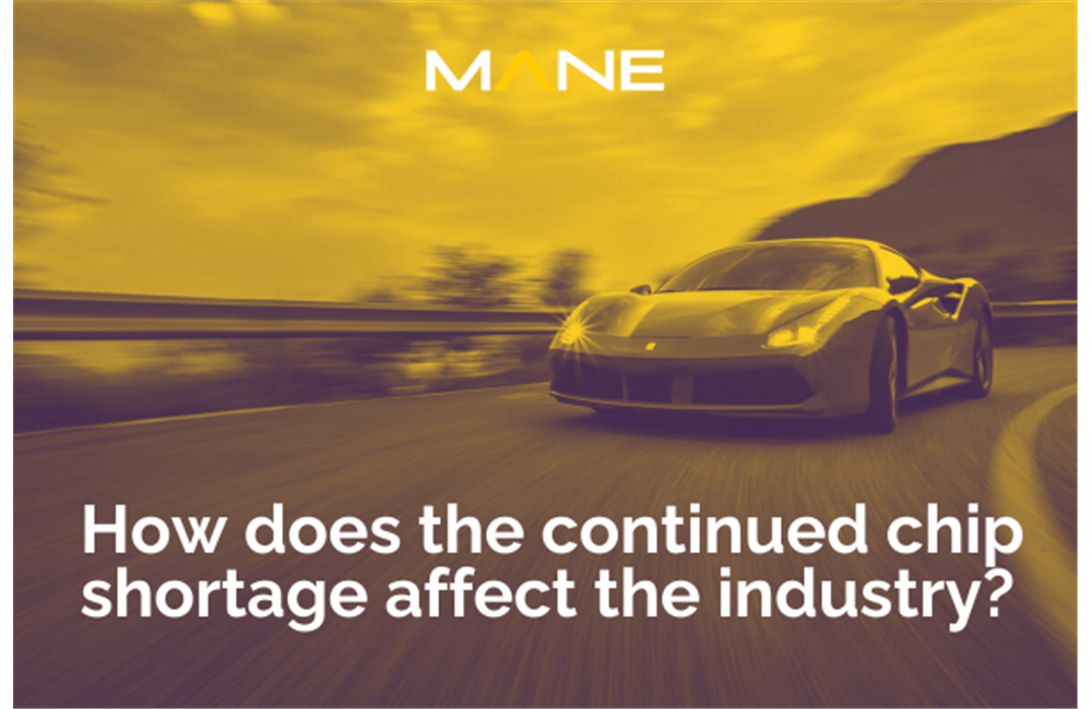 How does the continued chip shortage affect the Automotive industry?